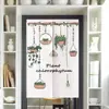 Cortina de tela para puerta al por mayor para partición de cocina y baño, cortina decorativa para el hogar, media cortina impresa sin taladro