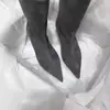 Botas Retro de Punta Media Caña para Mujer 2026 Otoño e Invierno Nuevo Estilo Elegantes de Caña Ancha Tacón Kitten Botas Vaqueras Western Botines