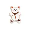 Accesorios para Bolígrafo con Cuentas Impresas de Oso de Dibujos Animados en Acrílico de Agujero Pasante Cadena para Bolso de Llave de Teléfono Móvil Material para Joyería Hecha a Mano DIY