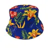 Sombrero de Pescador Estampado Transfronterizo, Reversible, Unisex, Sombrero Versátil para Viajes al Aire Libre con Protección Solar, Sombrero de Cubo de Moda Estilo Europeo y Americano