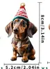 Colgante Plano Acrílico de Navidad Nuevo Producto Transfronterizo Decoración de Interior de Coche Colgante de Dachshund Colgante Pequeño de Halloween