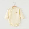 Ropa de bebé de algodón de otoño e invierno, mono de manga larga de jacquard para bebé, ropa de escalada para niños, pijamas para el hogar