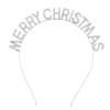 Diadema de Corona de Cristal de Aleación Personalizada Europea y Americana Accesorios para el Cabello Navidad Astas Estrellas con Diadema de Letra Diadema de Copo de Nieve