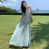 Vestido Elegante de Malla con Parches de Lentejuelas, de Tirantes Finos, sin Mangas, Ajustado, de un Solo Hombro, Color Sólido