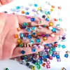 Espelho quadrado plano de acrílico de Taiwan, com strass AB de cor mista, para artesanato, joias DIY, acessórios, produto popular de venda quente transfronteiriça