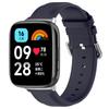 Correa de repuesto informal de cuero con cola redonda para pulsera inteligente Redmi Watch3, edición juvenil, color rojo