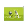Toalha de Golfe, Pano de Limpeza de Taco de Golfe Magnético, Toalha Esportiva de Microfibra Absorvente de Suor com Gancho