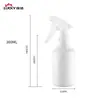 Fábrica atacado 300ml branco cilíndrico PE garrafa plástica pet mão botão spray garrafa óleo limpeza diária embalagem química