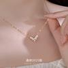 Collar de Plata S925 Bajo el Árbol Banyan Lujo Ligero en Forma de V Diamante Perla para Mujer Sensación de Alta Gama Elegante Francés Nuevo Moderno Cadena para Clavícula