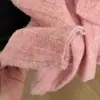 Recomendado! Encantador! Suéter Rosa Flor de Cerejeira Suave Gola V Estilo Preguiçoso Top Rejuvenescedor Tricô Versátil
