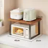 ¡Utilización del Espacio de la Encimera de la Cocina! Estante para Horno de Microondas, Estante de Almacenamiento para Encimera de Horno Doméstico, Vajilla Creativa