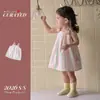 Vestido de Verano para Niñas Estilo Coreano, Dulce Vestido de Tirantes Rayados de Colores, Elegante Vestido de Princesa para Niños Pequeños, Vestido de Clase A