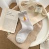 Calcetines de terciopelo australiano para niños, calcetines de tubo lindos de dibujos animados, calcetines gruesos y cálidos para dormir de invierno, calcetines académicos de encaje femeninos