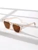 2025 Exportación a Europa y Estados Unidos Gafas de Sol de Montura Cuadrada Grande Tendencia de Moda Protector Solar Anti-UV Exclusivo Transfronterizo Mg920
