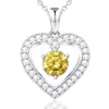 Collar Corazón Oceánico Transfronterizo para Mujer, Simple, Temperamento, Colgante en Forma de Corazón, Regalo de San Valentín para Pareja, Venta Directa de Fábrica