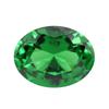 Anillos Huagang Gema Forma de Huevo Cristal Verde Zirconio Piedra Nuda Fondo Puntiagudo Ovalado Esmeralda Artificial Joyería