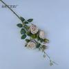 Concubina imperial de várias cabeças rosa flor de casamento simulação 5 rosas arranjo de flores de auditório decoração foto flor artificial atacado