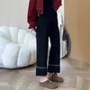 Figura en forma de pera Primavera Nuevos Jeans de Pierna Ancha Adelgazantes para Mujer Tallas Grandes Petite Pantalones Rectos Baguette Adelgazantes