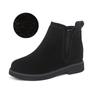 Botas Martin Femininas Outono e Inverno, Botas Curtas com Forro de Pelúcia, Fashionáveis e Versáteis, Respiráveis, Aumentadoras de Altura, Botas de Camurça com Solado Plano, Botas Solas
