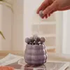 Conjunto de Faca e Garfo de Cerâmica Pote para Armazenamento de Dopamina Garfo de Frutas Espeto de Frutas para Casa Restaurante Cafeteria Talheres Colher