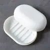 Caja de Jabón Sellada Creativa con Tapa, Elegante Portajabón Portátil, Bandeja de Jabón Hecha a Mano con Drenaje, Caja de Jabón para Almacenamiento en Casa y Viaje