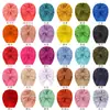 Sombreros de Bebé Simples de Otoño e Invierno Europeos y Americanos Sombreros Indios Sombreros de Pulóver Tejidos Sombreros de Niños con Lazo Sombreros de Bebé