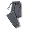 Pantalones de chándal de forro polar de cordero, forrados de forro polar, engrosados, cálidos, casuales, para exterior, deportivos, de algodón, para hombre, invierno, nuevo, otoño e invierno
