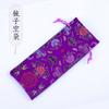Bolsa de brocado estilo chinês raspador pente de chifre bolsa longa para presente bolsa de pano fábrica em estoque atacado