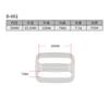 2025 En Stock Hebilla Estilo Japonés Accesorios de Equipaje Coloridos Hebilla Estilo Japonés de Tres Velocidades Hebilla Ajustable Multiespecificación