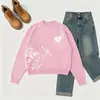 Elegante y estiloso suéter de punto para mujer, nueva colección otoño/invierno 2026, corte holgado, versátil, tejido de punto de cuello redondo para usar en capas