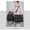 Bolsa para computadora, para llevar al hombro y a mano, bolsa para laptop de 15.6 pulgadas, diseño elegante de bloques de color, bolsa de regalo unisex
