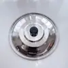 Tampa Plana de Aço Inoxidável Espessada para Uso Doméstico, Tampa Redonda para Fritar, Tampa de Frigideira de Cozinha, Adequada para Frigideiras e Panelas Grandes de 30-40cm