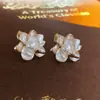 Brincos Florais Vintage Retrô com um Toque de Luxo Leve e High-End, Design de Tarraxa com Franjas, Brincos Versáteis Atacado