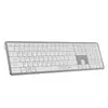 Teclado Inalámbrico Bluetooth de Doble Modo, Aleación de Aluminio, Oficina de Negocios, Multi-Sistema, Tipo Tijera, Silencioso, Teclado Ultra Delgado, Personalizable