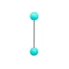 Plataforma de comercio electrónico transfronterizo para Europa y Estados Unidos para anillo de lengua con bola de goma color caramelo simple decoración de lengua joyería de punción de acero inoxidable