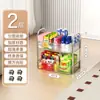 Estante de Almacenamiento de Acrílico Multicapa Móvil con Espacios para Cocina y Baño del Hogar, Carrito para Almacenamiento y Organización de Snacks