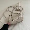 Bolsa de Mão Feminina Tendência e Simples em Cor Sólida, Novo Modelo 2026, Bolsa de Ombro Transversal Casual e Estilosa, Bolsa Feminina de Braço