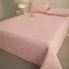 Capa de Cama Acolchoada de Algodão Puro Lavado Classe A Capa de Tatami Kang Conjunto de Três Peças Acolchoado de Algodão Puro Colchão Lençóis de Cama Colchão Fino