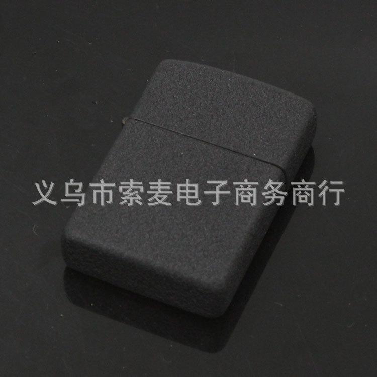 创意zp款黑磨砂煤油打火机批发 定制广告logo打