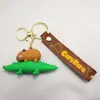 Nova Série Capivara Boneca Chaveiro Criativo Silicone Capivara Chaveiro Pingente para Bolsa de Casal Atacado