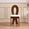 Cadeira Francesa Antiga Estilo Wabi-sabi Cadeira de Mesa de Jantar Madeira Maciça Cadeira de Jantar Designer de Casa Sereia Chave Encosto de Maquiagem