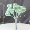 Nuevo adorno de piruleta de bola de lentejuelas con lazo de celebridad en línea, adorno para pastel de cumpleaños, decoración creativa para mesa de postres de fiesta