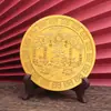 Directo de fábrica: Adornos de doble cara de Shanhaitown con el sol, la luna, el bagua y los cuatro animales míticos, adecuados para manualidades de feng shui para sala de estar y escritorio, al por mayor