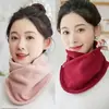 Bufanda Protección Cuello Manga para Cuello A prueba de Frío Mujeres Cálida Otoño e Invierno Cuello Chal para Hombres A prueba de Viento Ciclismo Engrosado Forrado de Felpa Moda