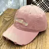 Boné de Baseball Vintage de Nicho com Acabamento Desgastado e Aba Macia para Mulheres, Boné de Sol Versátil de Cor Sólida com Aba de Pato Personalizado para Homens, Tendência