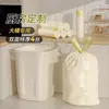 Sacos de Lixo com Cordão para Uso Doméstico, Sacos de Limpeza Portáteis Espessos, Sacos de Plástico Pretos para Cozinha Doméstica, Atacado Espessos e Duráveis