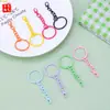 Anillo de Cadena Pintado de Colores Dulces con Cierre de Langosta Creativo Cadena para Bolso Llavero Cadena para Teléfono Móvil Colgante Materiales al por Mayor