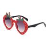 Nuevas gafas de sol para niños niña dibujos animados lindas forma de fresa bebé foto protección UV fabricantes de gafas de sol