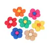 Broches de Flor de Cinco Pétalos Rellenos de Algodón Tridimensionales de Colores Accesorios para Joyería DIY Accesorios de Joyería Hechos a Mano Materiales para Tocado de Tela Venta al por Mayor