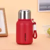 Nueva taza termo compacta de acero inoxidable 316, pequeña y exquisita, con asa, taza de bolsillo mini, taza de agua portátil